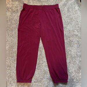 Women's Burgundy Joggers